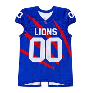 Pantalon de football américain 100 % polyester respirant, personnalisable par sublimation, anti-humidité, rembourré, extensible dans quatre directions, taille élastique, pour équipe - Product Image 2