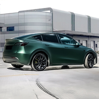Film de protection de peinture automobile PPF Prelatek en TPU durable, couleur vert venin satiné, extensible, effet satiné métallique vert pin