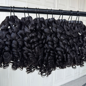 Paquetes de Cabello Humano Rizado y Voluminoso de Camboya, Directo de Fábrica, Cabello Natural en Color Natural para Compradores al por Mayor - Product Image 4