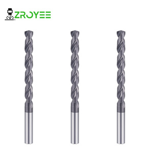 Vollhartmetall-Bohrer mit TiAlN-Beschichtung, 2 Schneiden, selbstzentrierend, kurze/lange Schneidlänge optional, für Edelstahl und Kohlenstoffstahl - Product Image 4