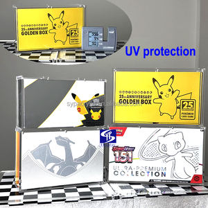 SYP vente acrylique transparent avec étui à couvercle magnétique pour les <span class=keywords><strong>célébrations</strong></span> Pokémon 25th UPC <span class=keywords><strong>Ultra</strong></span> <span class=keywords><strong>Premium</strong></span> <span class=keywords><strong>Collection</strong></span> scellé Charizard Pikachu - Product Image 2