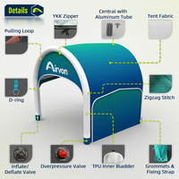 Tente de promotion de marque gonflable Airvon avec logo personnalisé pour les activités de plein air