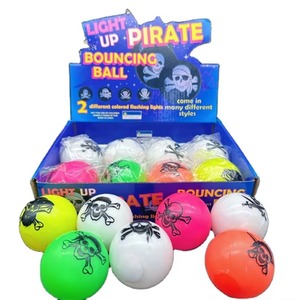 Pelota de Juguete Multifuncional de TPR con Purpurina Brillante de Pirata de la Fábrica HAPU, para Niños, Unisex, para Halloween - Product Image 1