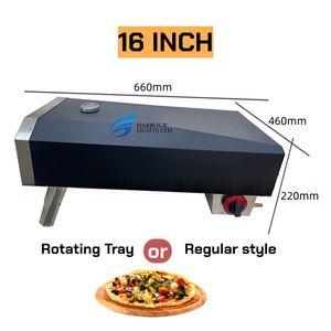 <span class=keywords><strong>Four</strong></span> à pizza au gaz <span class=keywords><strong>portable</strong></span> de 12/16 pouces avec plateau rotatif, <span class=keywords><strong>four</strong></span> à pizza italien pour les fêtes de famille en plein air, le camping, les barbecues - Product Image 3