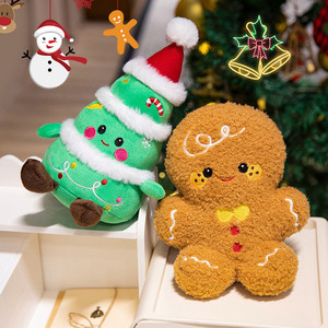 Jouets en peluche de Noël Père Noël Poupée en peluche Renne Animal en peluche Bonhomme de neige Ensemble d'animaux en peluche de Noël pour garçons et filles - Product Image 2