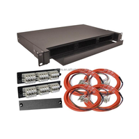 FTTX 12 24 ports Type de tiroir Tiroir à fibre optique coulissant 1U 19 pouces Fibre ODF Panneau de connexion de fibra optica boîte à bornes