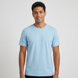 Venta Directa de Fábrica, Camiseta de Cuello Redondo para Hombre, Barata, Talla Grande, Transpirable, Ecológica, Al Por Mayor, Tirupur, Bambú - Product Image 1