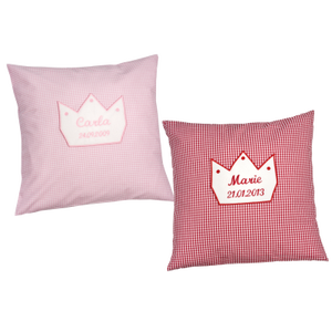 Cuscino per neonati con nome corona (ragazza) - Product Image 4