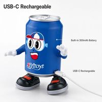 Câble de charge USB-C pour robot dansant en forme de canette de soda, durable, écologique et réutilisable, pour enfants, cadeau éducatif pour anniversaire, boîte cadeau