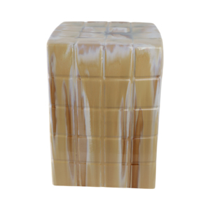 Taburete cuadrado de cerámica para jardín, decoración del hogar, soporte para plantas de interior y exterior, mesa auxiliar - Product Image 3