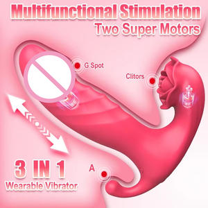 पहनने योग्य g स्पॉट डिल्डो वाइब्रेटर्स वयस्क सेक्स मशीन के साथ 9 थ्रस्टिंग दूरस्थ पैंटी क्लिट मिनी गुलाब वाइब्रेटर सेक्स खिलौने - Product Image 2