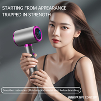 Meilleur prix sèche-cheveux sans feuilles salon professionnel sèche-cheveux 2400w sèche-cheveux ionique négatif