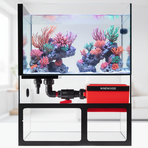 Aquarium de bureau en verre Firefly Small 150L avec filtre de fond intégré, pour poissons rouges et poissons-clown, avec tiroir de filtration latéral étroit - Product Image 1