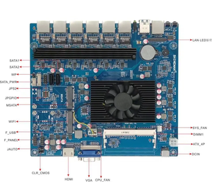 10 Port Mini PC Pfsense Firewall Motherboard Integrated 1U 3865U I3 8GB Network Appliance Firewall Pfsense Router Motherboard - Product Image 4