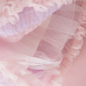 <span class=keywords><strong>Vestito</strong></span> in Tulle Sfumato Rosa e Viola per Bambine, Abito Tutu con Fiori 3D e Volant, Abbigliamento <span class=keywords><strong>da</strong></span> Principessa per Feste - Product Image 6