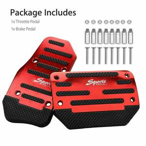 Pedal de freno de Gas automático, Universal, rojo, antideslizante, accesorios de coche, Envío Gratis - Product Image 2