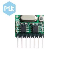 Kit de télécommande sans fil MLK 315Mhz 433Mhz avec module RF, récepteur et émetteur, code d'apprentissage 1527, décodage, sortie 4 canaux