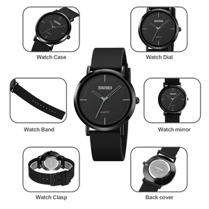 Montre chronographe ronde pour homme, bracelet en silicone de luxe, montre à quartz étanche 30M, montres en gros - Product Image 2