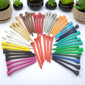 Vente en gros de tees de golf en bambou Styles abaisseurs Options de logo personnalisé Accessoires de sport écologiques Approvisionnement direct d'usine durable - Product Image 6