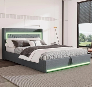 <span class=keywords><strong>Lit</strong></span> Moderne 180x200 avec Rangement et Éclairage, <span class=keywords><strong>Lit</strong></span> King Size - Product Image 4