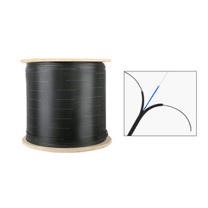 <span class=keywords><strong>1</strong></span> 2 4 núcleos G652D G657A1 FTTH CABLE de caída plana de fibra óptica 1KM - Product Image 1