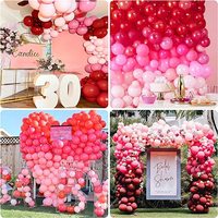 Kit d'arche de ballons rose écologique pour fête, ballons métalliques chromés rose doré, guirlande pour remise de diplôme, Halloween, anniversaire