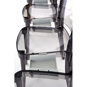 Lucienne Silla de malla moderna Llama transparente Gancho rojo Apilable Conferencia Comedor Silla Tela PP Silla de reunión LCT000 _ ros - Product Image 2