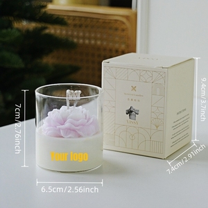 Bougie parfumée artisanale chic en cire de soja, senteur pivoine florale, pour une ambiance luxueuse dans la chambre, idéale pour les fêtes de Diwali et les bars. - Product Image 5