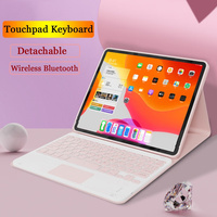 Lenovo Tab P11 için TB-J606F 11 "P11 artı TB-J607F manyetik Touchpad kablosuz klavye kapak durumda arapça İspanyolca portekizce