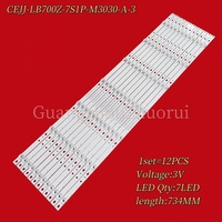 Bande lumineuse LED pour téléviseur ZR-392 70PUF6894/T3, rétroéclairage LCD CEJJ-LB700Z-7S1P-M3030-A-3
