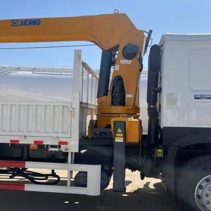 משאית מנוף טלסקופית HOWO 6x4 10 טון, מנוף הידראולי רכוב על משאית, לעבודות בנייה והובלה - Product Image 3