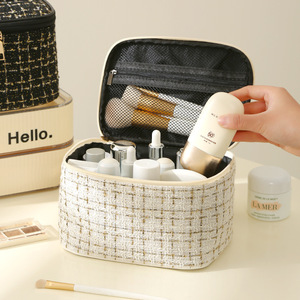 Bolsa de Maquillaje de Joyería con Diseño de Alambre Dorado Tejido, Bolsa de Viaje Portátil Avanzada, Bolsa de Almacenamiento de Gran Capacidad - Product Image 2