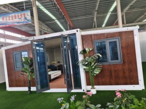 Casa Container Pieghevole a Doppia Ala Facile da Montare, <span class=keywords><strong>Case</strong></span> Modulari Prefabbricate <span class=keywords><strong>di</strong></span> Lusso per Cantieri Edili - Product Image 4