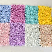 Haute qualité coloré 3d hortensia fleur mur toile de fond fête de mariage décoration de scène soie artificielle Rose fleur mur