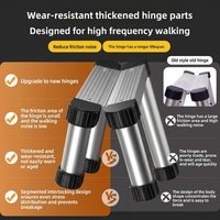 Échelle télescopique pliable multifonctionnelle en alliage d'aluminium Yunpan 2,3 m, nouvelle, épaissie, capacité de charge de 150 kg, 6 marches