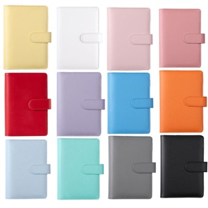 Nueva <span class=keywords><strong>Agenda</strong></span> de Negocios con Espiral de 6 Anillos, Planificador de Trabajo, Carpeta de Presupuesto, Cubierta de Cuero PU Holográfica, Carpeta de Hojas Sueltas A6 A5 - Product Image 4