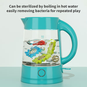 Blocs de construction en plastique ABS pour bébé, ensemble de puzzle éducatif, jouets de transformation pour enfants, assemblage préscolaire pour STEM, <span class=keywords><strong>80</strong></span> pièces - Product Image 3