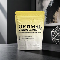 Gummies OEM Lutéine & Zéaxanthine pour Adultes, Véganes, Sans OGM, Sans Gluten, Cure de 30 Jours, Complément Alimentaire