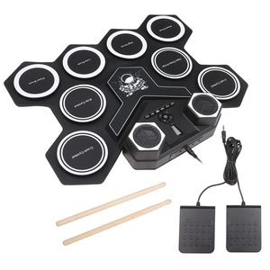 Batería Electrónica Portátil Plegable de Doble Trompa para Niños, Batería de Jazz, Venta al por Mayor - Product Image 2