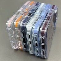 Muestras Gratis, Funda Magnética Resistente a Impactos para iPhone 17 18 Pro Max, Transparente, Antideslizante, Duradera, de TPU y PC, en Colores Modernos