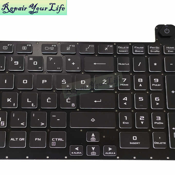 RGB Backlight Keyboard for Asus ROG Strix G17 - Durable Gaming