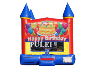 Château gonflable commercial en plein air pour enfants joyeux anniversaire maison gonflable air moonwalk cavaliers pour la <span class=keywords><strong>location</strong></span> de fête - Product Image 6
