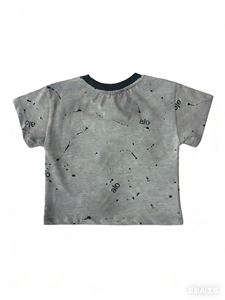Camiseta de Algodón <span class=keywords><strong>para</strong></span> Niños y Niñas, Diseño con Salpicaduras de Pintura, Manga Corta, Estilo Casual, Venta al Por Mayor, Ropa Infantil OEM/ODM - Product Image 4