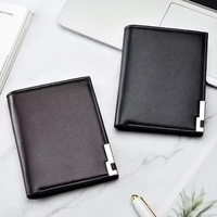 Dompet Kulit Pendek Pria Grosir Baru, Pinggiran Besi, Multi Kartu, Trendi Gaya Korea, Horizontal, Penjepit Uang, Tempat Kartu