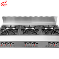 Cuisinière à gaz professionnelle en acier inoxydable robuste avec 3 brûleurs (GSPR-33)