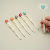 Stylo neutre personnalisé de haute qualité avec logo, en forme de fleur créative, en plastique, gel, largeur d'écriture 0,5 mm, vente en gros