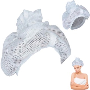 Bonnet en filet pour séchage et bouclage des cheveux, blanc, noir, rose, usage domestique, femme, 120D, 30-49g - Product Image 5