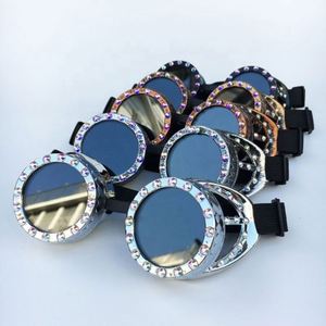 Gafas de Moda al por Mayor de Fábrica para Hombres y Mujeres, Gafas de Fiesta, Cosplay, Vintage, con Pedrería, Punk, Steampunk - Product Image 1