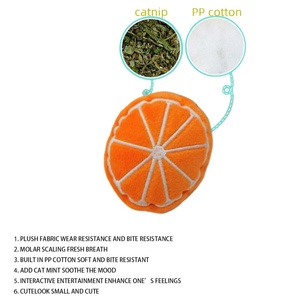 Fruit Shape Stuffed Pet Plush Catmint Toy Kitty Mint Molar Toy Cat <strong>Catnip</strong> Chew Toy Interactive Grinding Teeth Clean Pet Supplies - Product Image 5