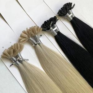 Vente d'usine 100% cheveux humains brésiliens Remy Extensions de cheveux à pointes en bâton Extensions de cheveux lisses en kératine italienne Extensions de cheveux à pointes en <span class=keywords><strong>U</strong></span> - Product Image 4